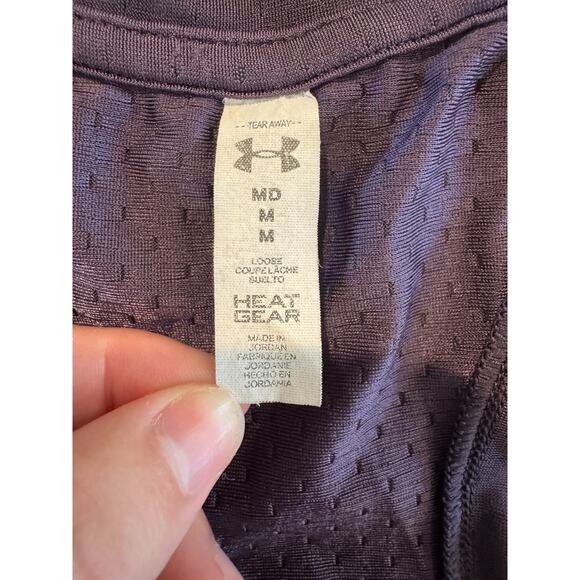 Under Armour HeatGear Racerback Tank Top Women’s Medium Purple Active Gym Wear - Picture 3 of 8